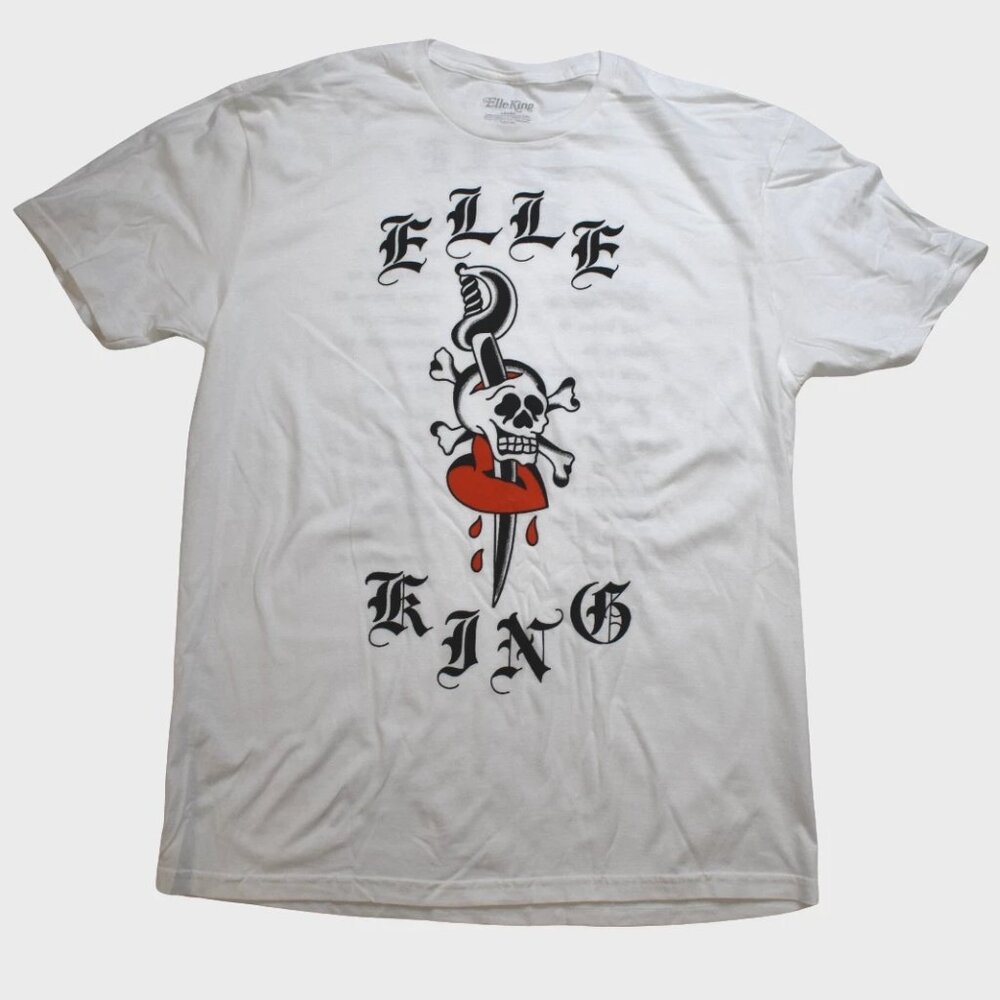 Elle King Sword And Skull Graphic Adult White 2024 Tour Shirt New Large